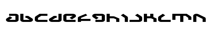 Yahren Expanded Font LOWERCASE