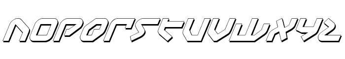 Yahren Shadow Italic Font LOWERCASE