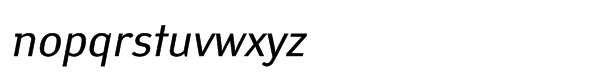 Yanus ItalicMultilingual Font LOWERCASE