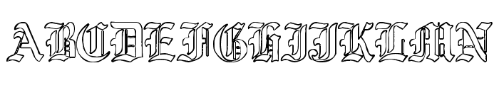 Ye Old Shire Outline Font LOWERCASE