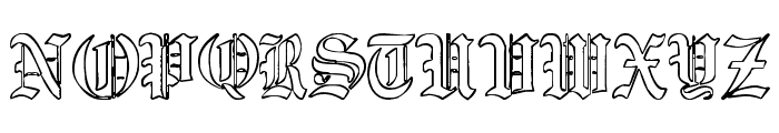 Ye Old Shire Outline Font LOWERCASE