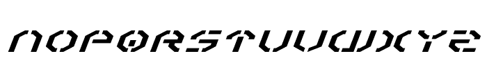 Year 3000 Expanded Italic Font UPPERCASE