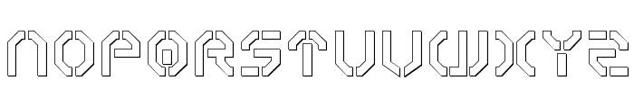 Year 3000 Outline Font UPPERCASE