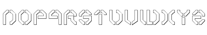 Year 3000 Outline Font LOWERCASE