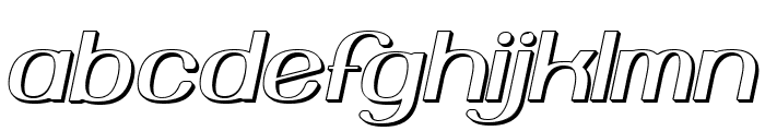 Yiggivoo Unicode 3D Italic Font LOWERCASE