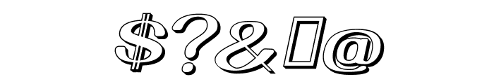YiggivooUnicode3D-Italic Font OTHER CHARS