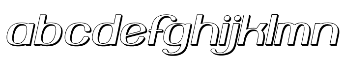 YiggivooUnicode3D-Italic Font LOWERCASE