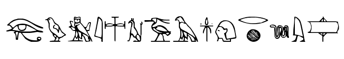 Yiroglyphics Font LOWERCASE