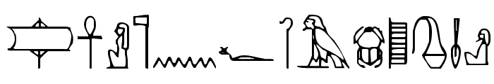 Yiroglyphics Font LOWERCASE