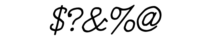YOzFontCP04 Italic Font OTHER CHARS