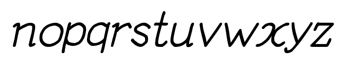 YOzFontCP04 Italic Font LOWERCASE