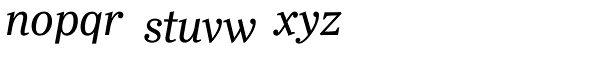 Ysobel Pro Italic Font LOWERCASE