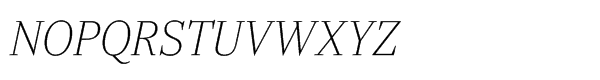 Ysobel™ Std Display Thin Italic Font UPPERCASE