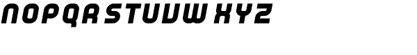YWFT Unisect Black Oblique Font UPPERCASE