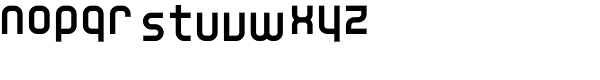 YWFT Unisect Extra Bold Font LOWERCASE