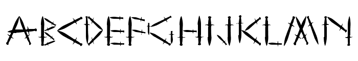 YY Sword and Dagger Font UPPERCASE