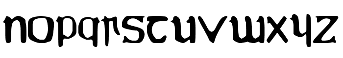 YY Uncial Most Irish Molded Font LOWERCASE