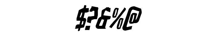 Zakenstein Italic Font OTHER CHARS