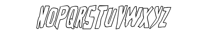 Zakenstein Outline Italic Font LOWERCASE