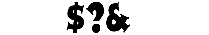 Zaleski Condensed Font OTHER CHARS