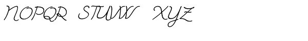 Zanya Italic Font UPPERCASE
