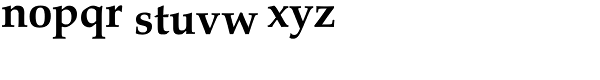 Zapf Calligraphic 801 Bold Font LOWERCASE