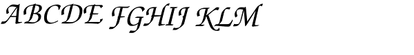 Zapf Chancery Italic Font UPPERCASE