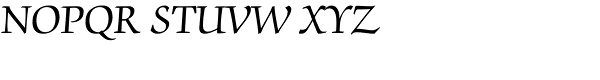 Zapf Chancery Roman Font UPPERCASE