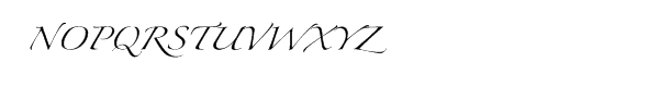 Zapfino™ Extra One Font UPPERCASE