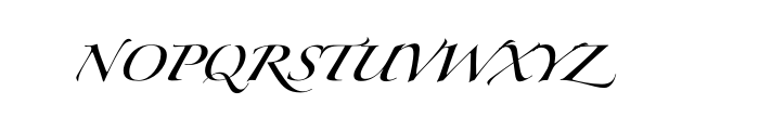 Zapfino Forte One Font UPPERCASE