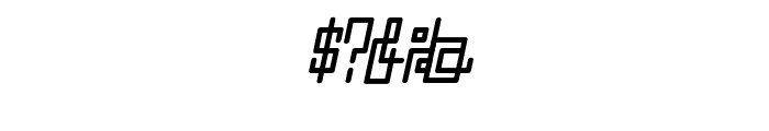 ZETUEcript Oblique Font OTHER CHARS