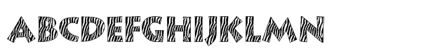 Zebra Skin Aarde Regular Font UPPERCASE