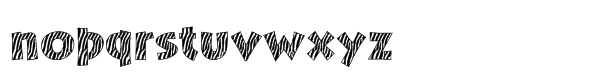 Zebra Skin Aarde Regular Font LOWERCASE
