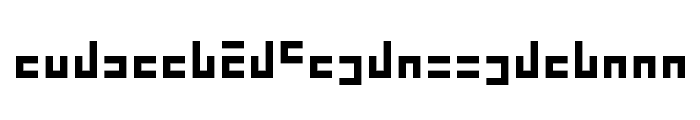ZebugRades bit6 Font LOWERCASE