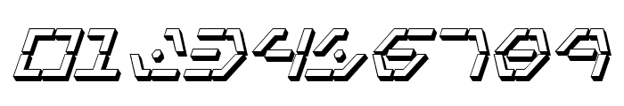 Zeta Sentry 3D Italic Font OTHER CHARS