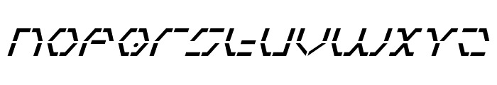 Zeta Sentry Italic Font UPPERCASE