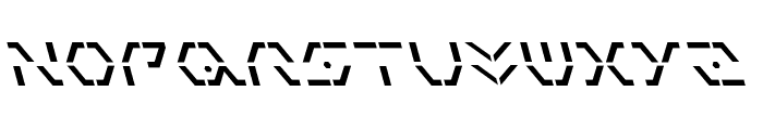 Zeta Sentry Leftalic Font LOWERCASE