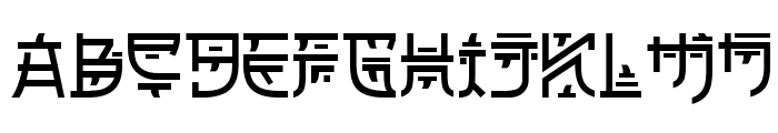 Zilap Oriental Font LOWERCASE