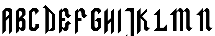 Zillah Regular Font UPPERCASE