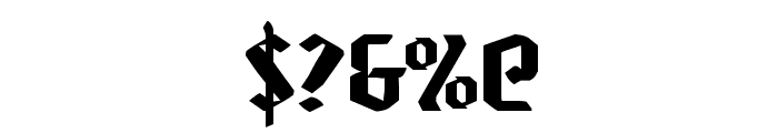 Zollern Extra-Expanded Font OTHER CHARS