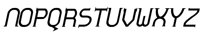 Zoloft-Bold Italic Font UPPERCASE