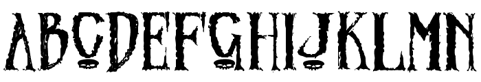 Zombified Font UPPERCASE