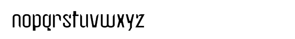 Zone 2™ Font LOWERCASE