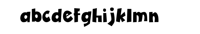 Zubilo Black Regular OT Font LOWERCASE