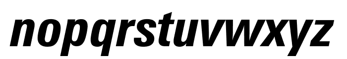 Zurich Bold Condensed Italic BT Font LOWERCASE