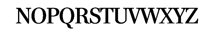 96 Roman Font UPPERCASE