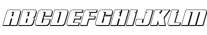 '89 Speed Affair 3D Italic Font UPPERCASE