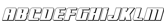 '89 Speed Affair 3D Italic Font LOWERCASE
