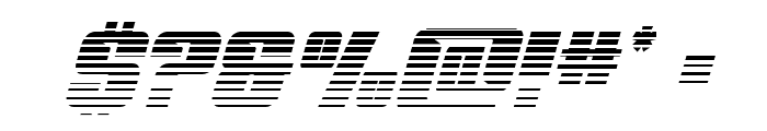 '89 Speed Affair Gradient2Ital Font OTHER CHARS