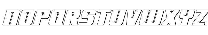 '89 Speed Affair Outline Ital Font LOWERCASE